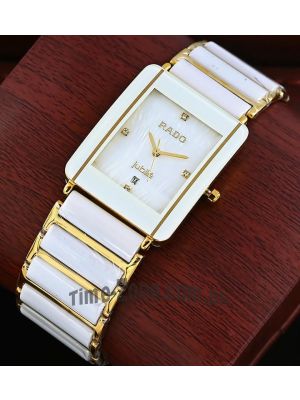 Rado Integral Jubile White Ceramic & Steel Ladies Watch